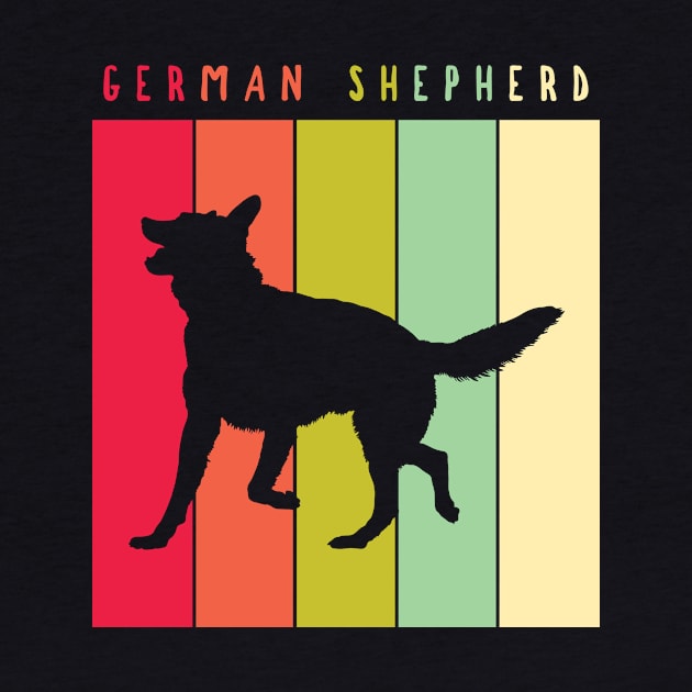 Retro Vintage German Shepherd by JKA